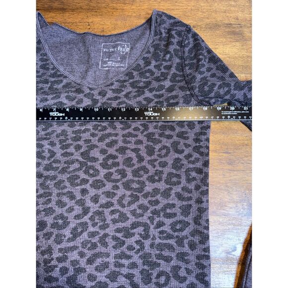 Free People Animal Leopard Printed Thermal Shirt - Picture 5 of 7